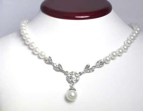 Great Offer!!! Glass Pearl Elegant Necklace